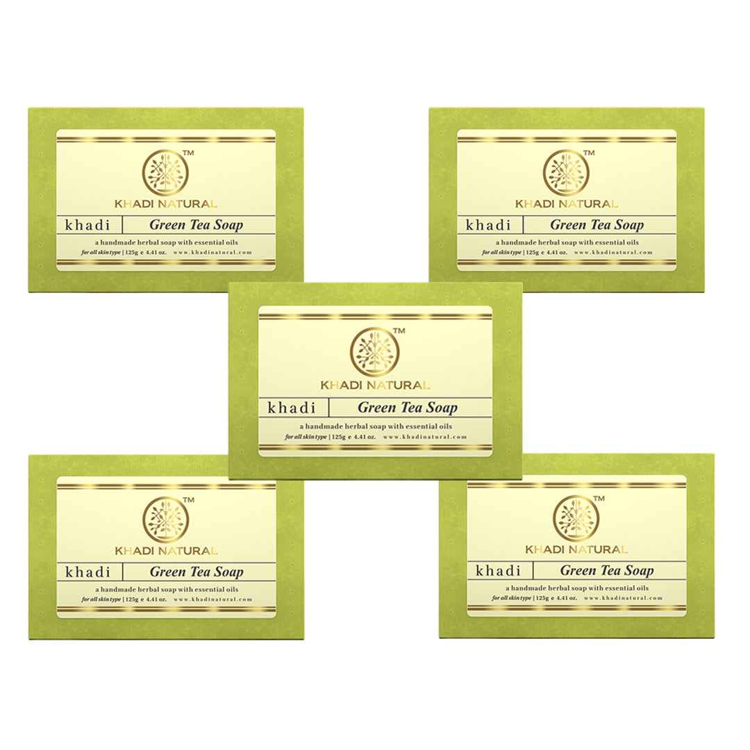 Green Tea Soap Combo Pack Of 5 125gm Each