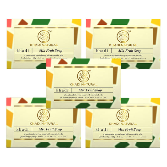 Mix Fruit Soap Combo Pack Of 5 125gm Each