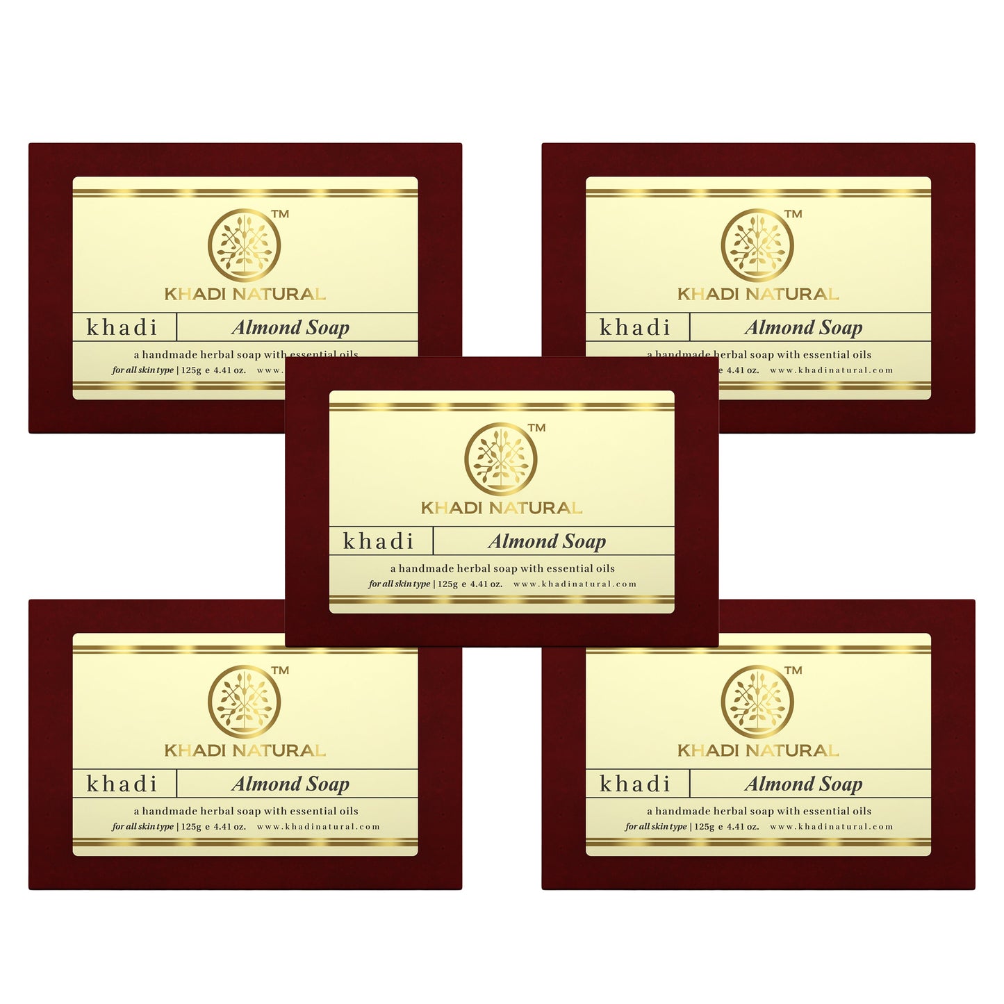 Almond Soap Combo Pack Of 5 125gm Each