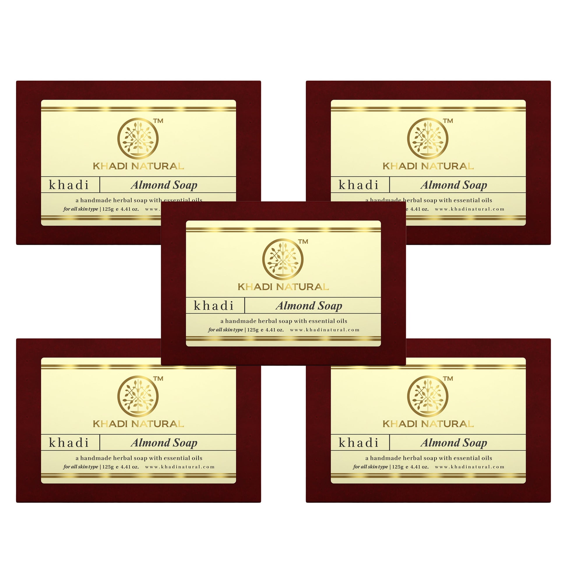 Almond Soap Combo Pack Of 5 125gm Each