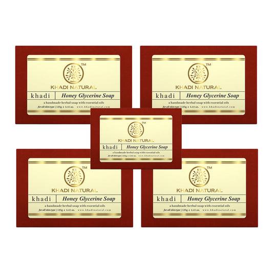Honey Glycerine Soap Combo Pack Of 5 125gm Each