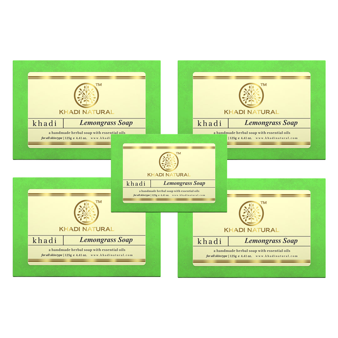 Herbal Lemongrass Soap Combo Pack Of 5 125gm Each