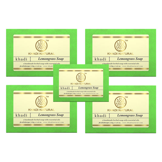 Herbal Lemongrass Soap Combo Pack Of 5 125gm Each