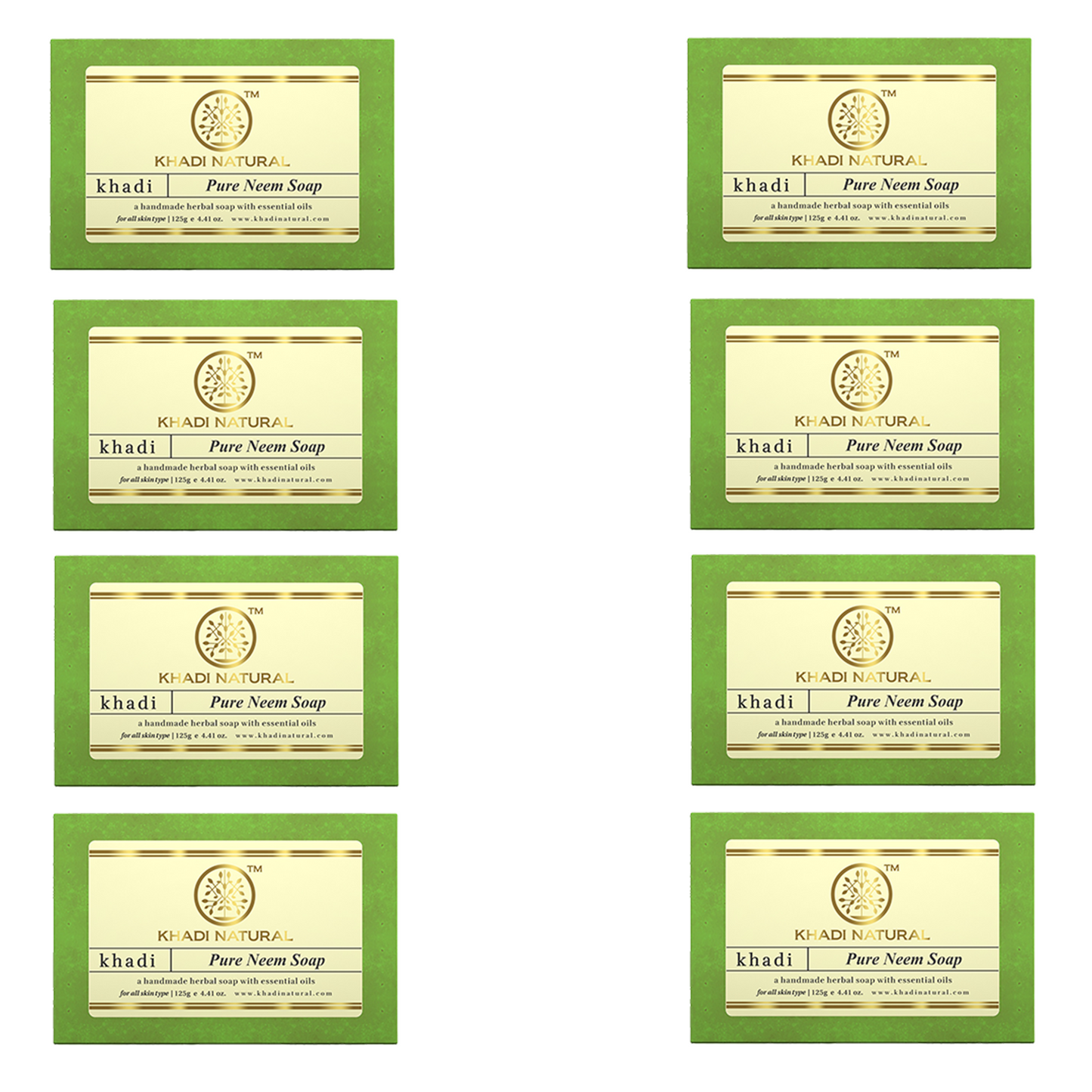Pure Neem Soap Combo Pack Of 8 125gm Each
