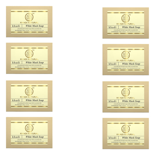 Herbal White Musk Soap Combo Pack Of 8 125gm Each