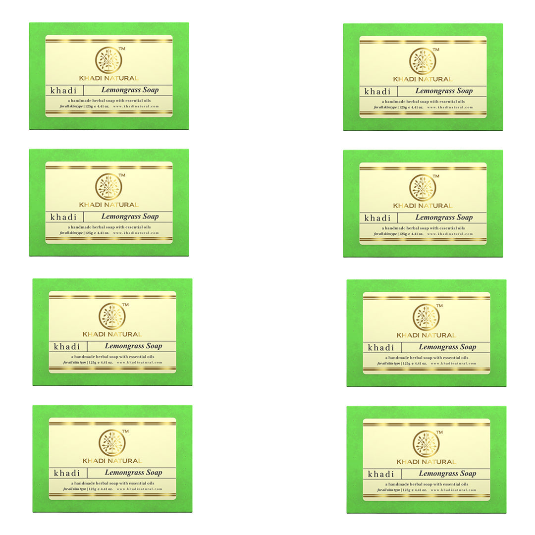 Herbal Lemongrass Soap Combo Pack Of 8 125gm Each