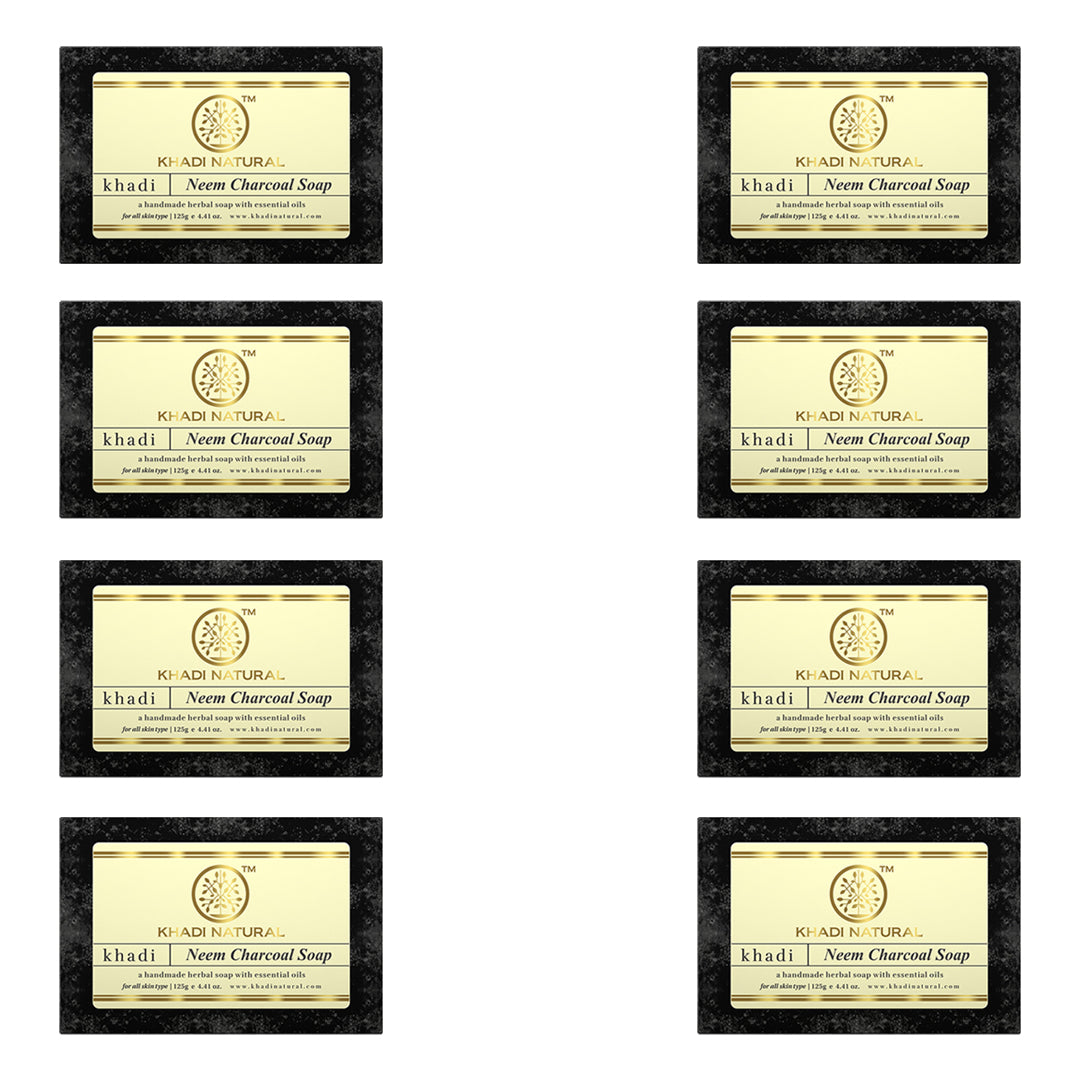 Neem Charcoal Soap Combo Pack Of 8 125gm Each
