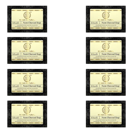 Neem Charcoal Soap Combo Pack Of 8 125gm Each
