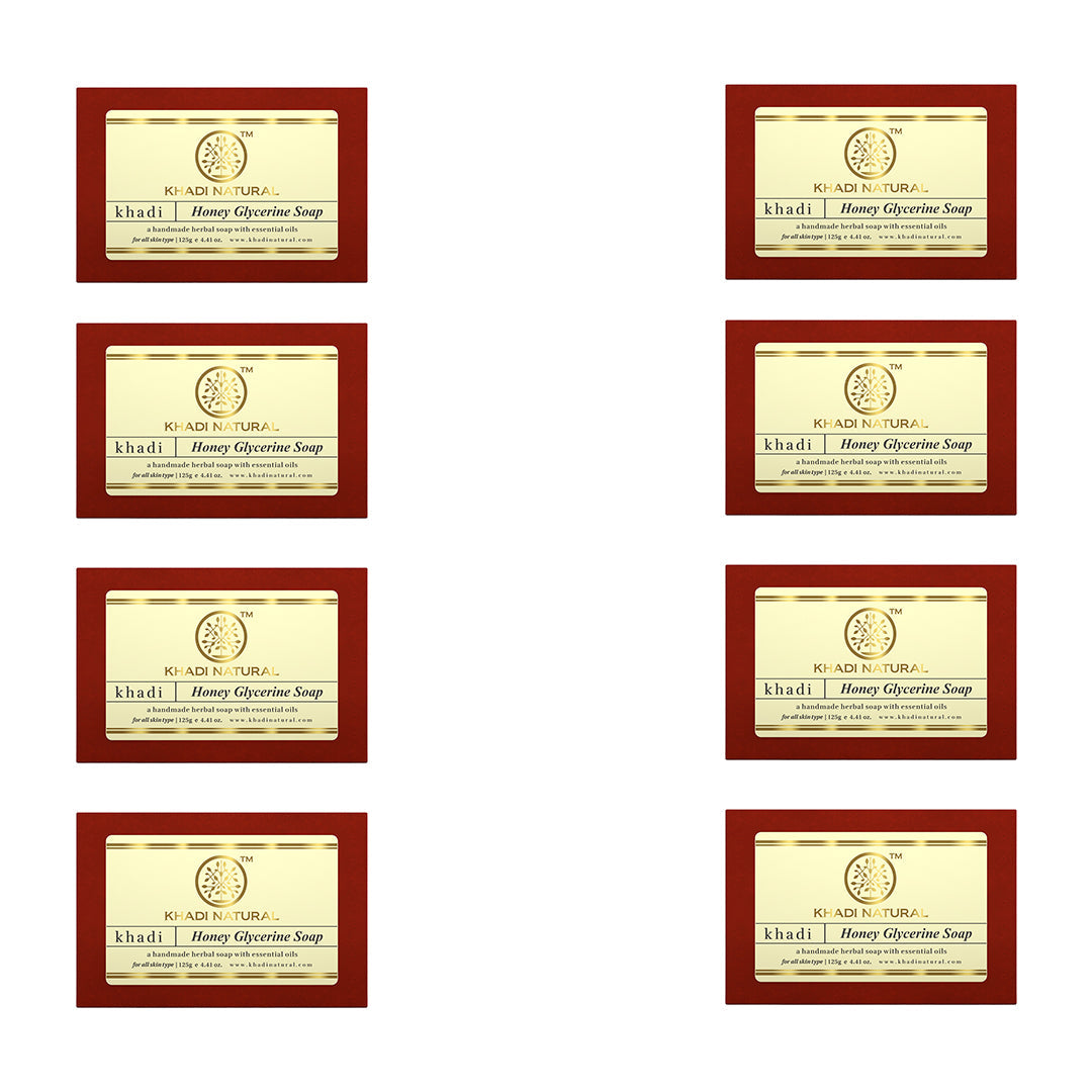 Honey Glycerine Soap Combo Pack Of 8 125gm Each