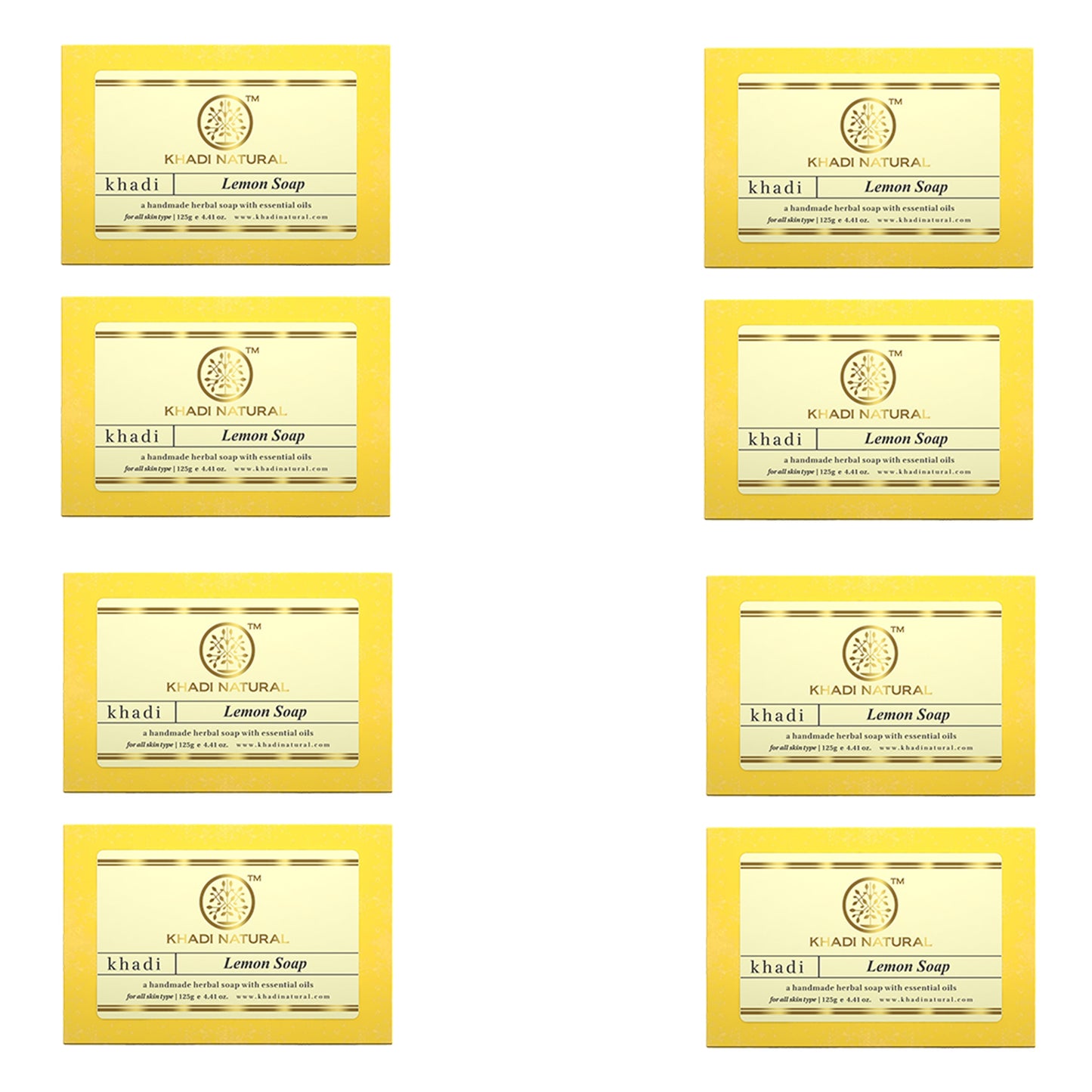 Herbal Lemon Soap Combo Pack Of 8 125gm Each