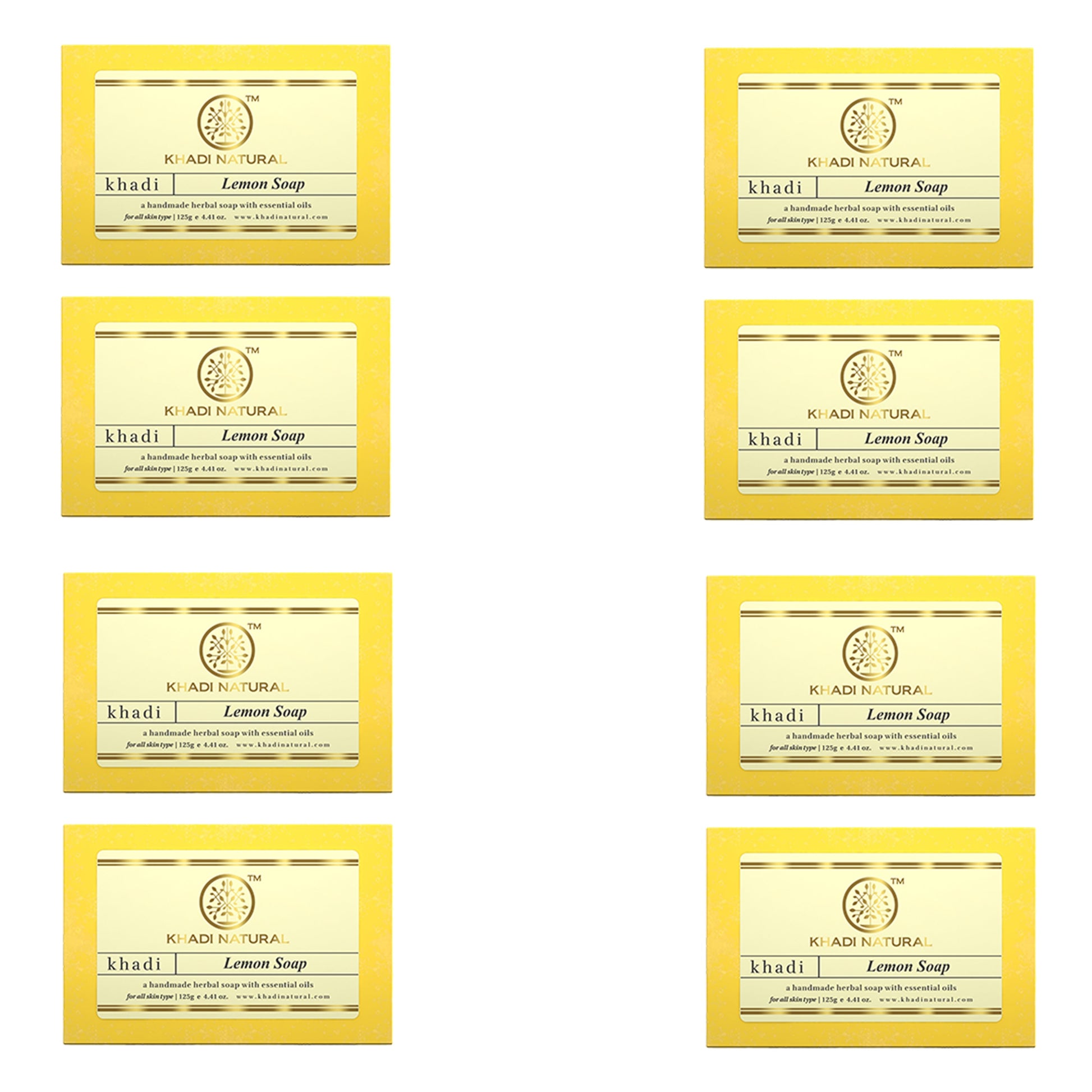 Herbal Lemon Soap Combo Pack Of 8 125gm Each