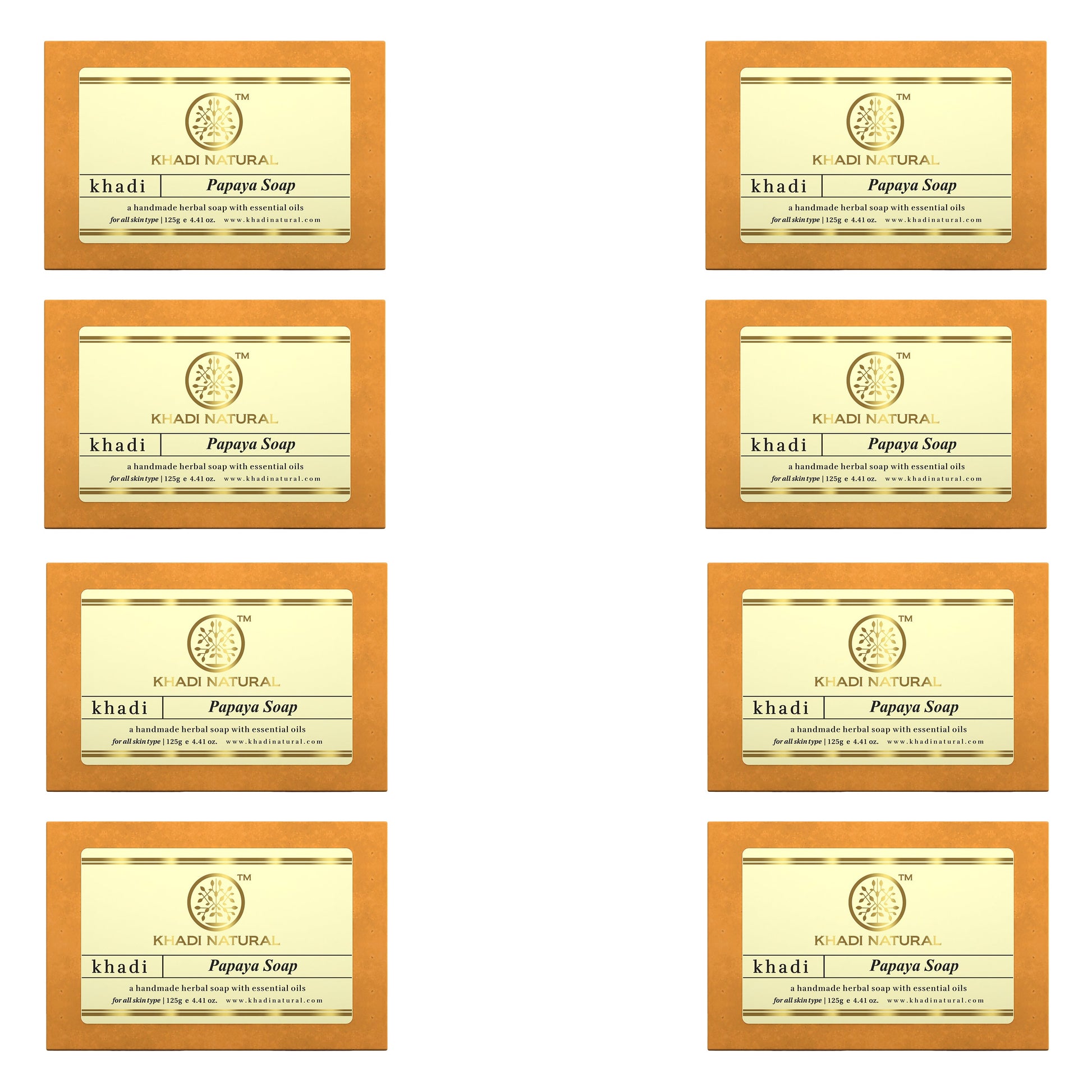 Papaya Soap Combo Pack Of 8 125gm Each