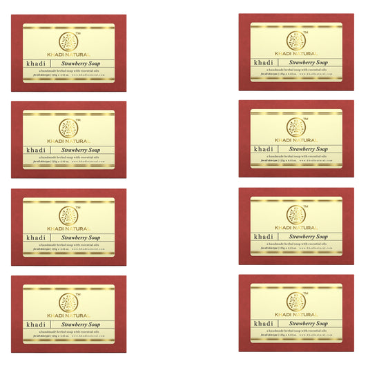 Strawberry Soap Combo Pack Of 8 125gm Each