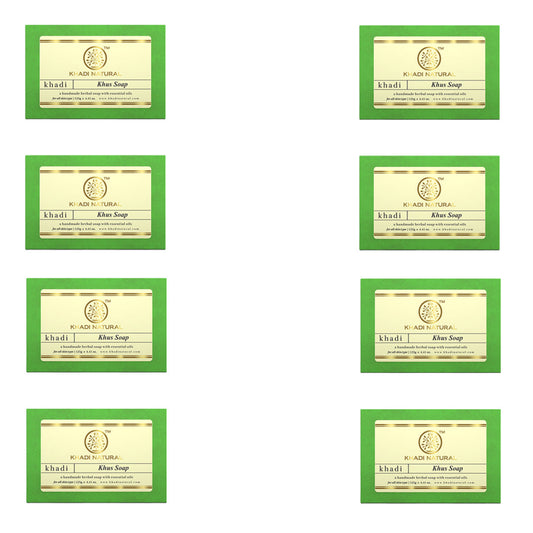 Herbal Khus Soap Combo Pack Of 8 125gm Each