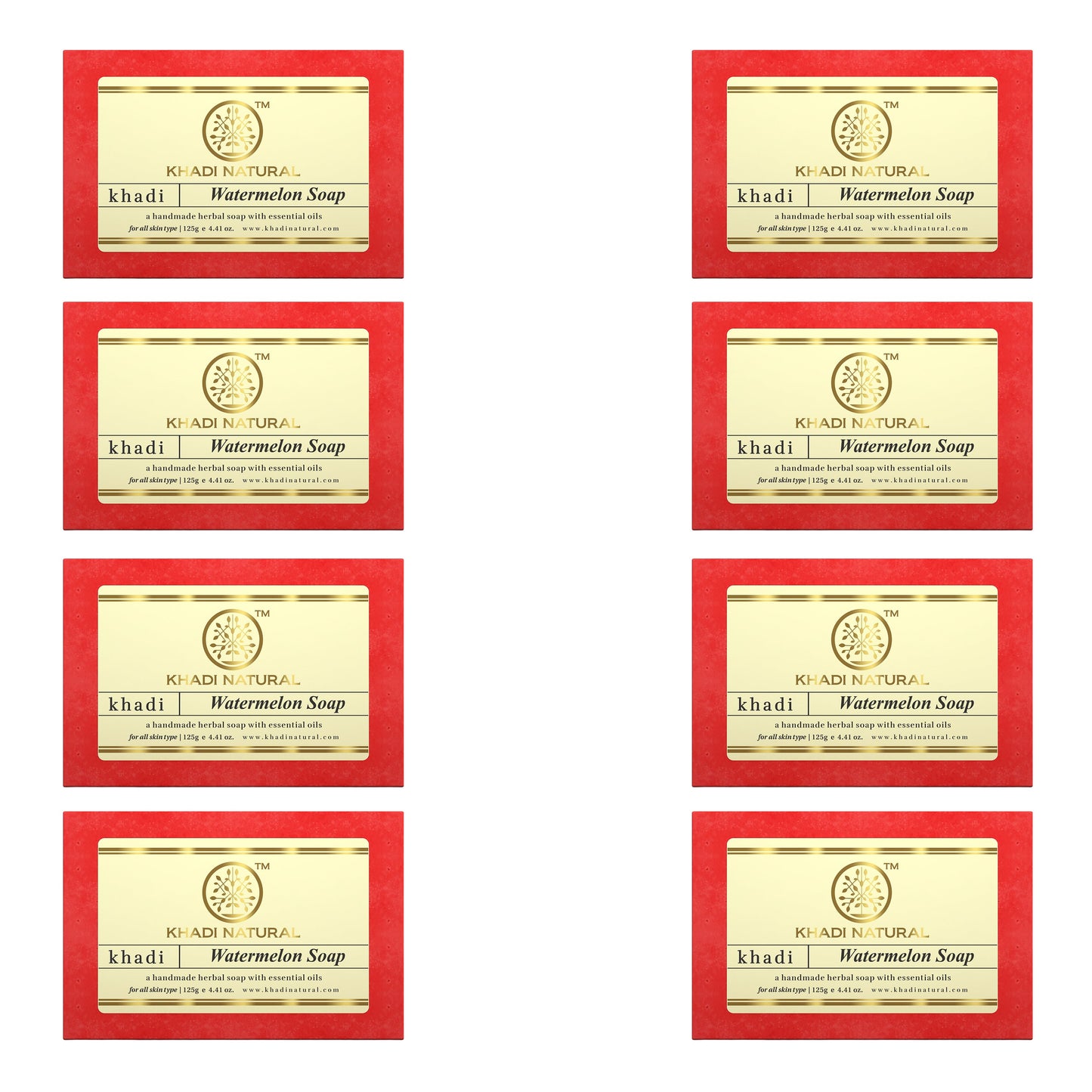 Herbal Watermelon Soap Combo Pack Of 8 125gm Each