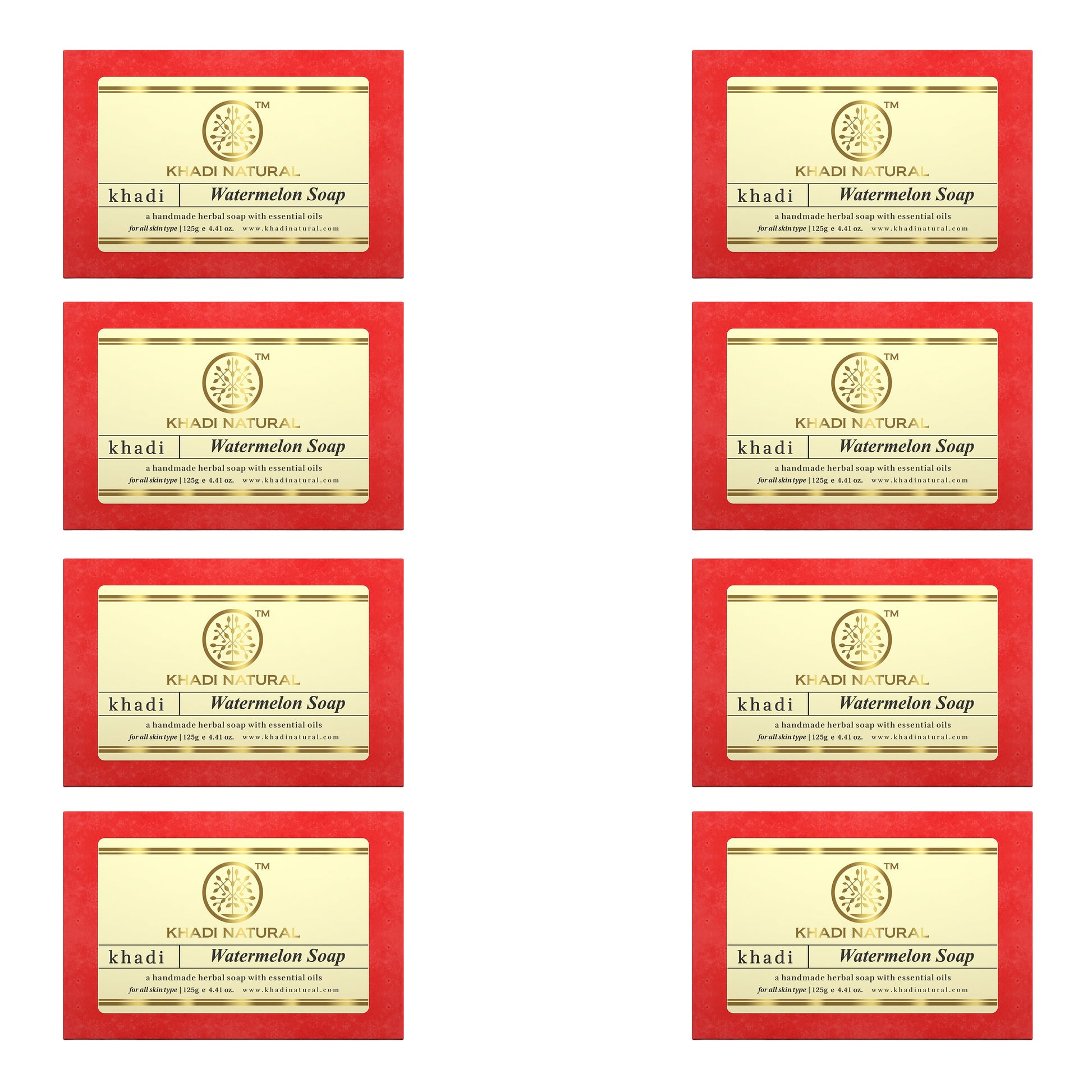 Herbal Watermelon Soap Combo Pack Of 8 125gm Each
