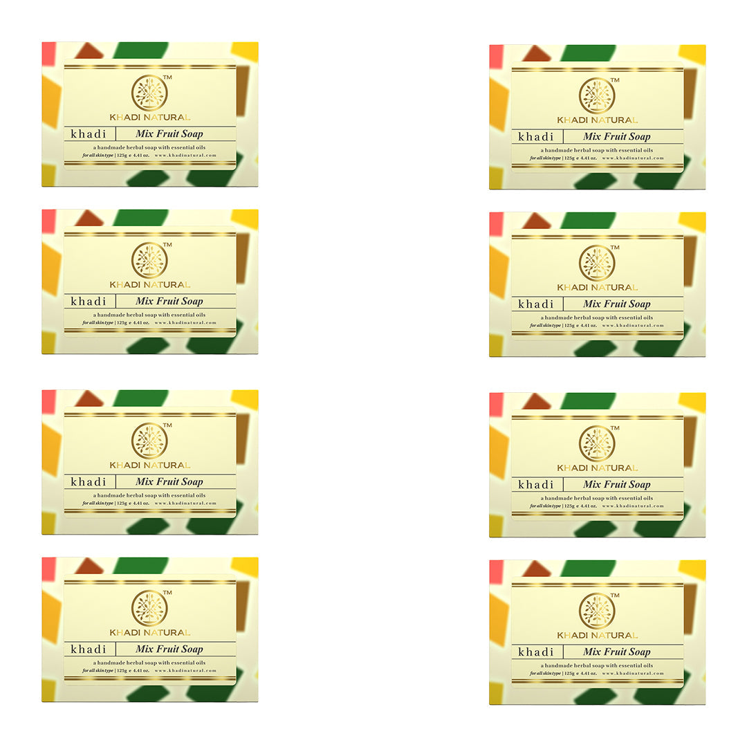 Mix Fruit Soap Combo Pack Of 8 125gm Each