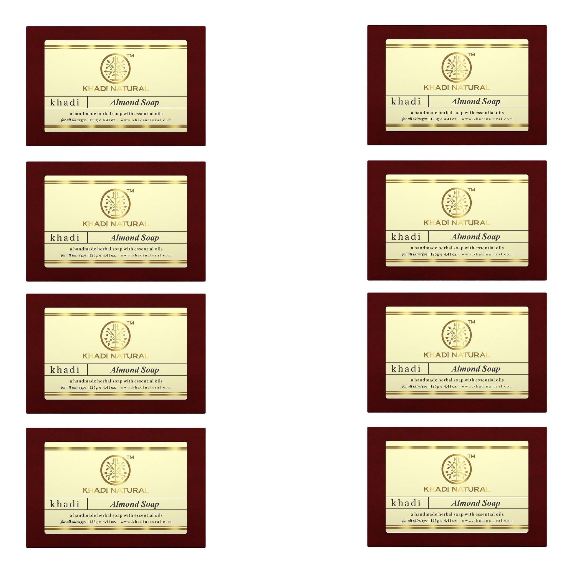 Almond Soap Combo Pack Of 8 125gm Each