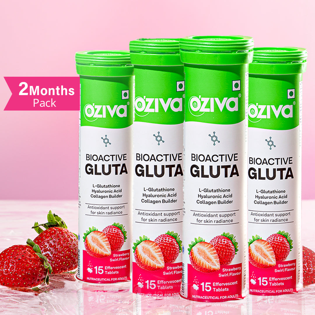Gluta Fizzy Glutathione Tablets Strawberry Swirl / Results Pack