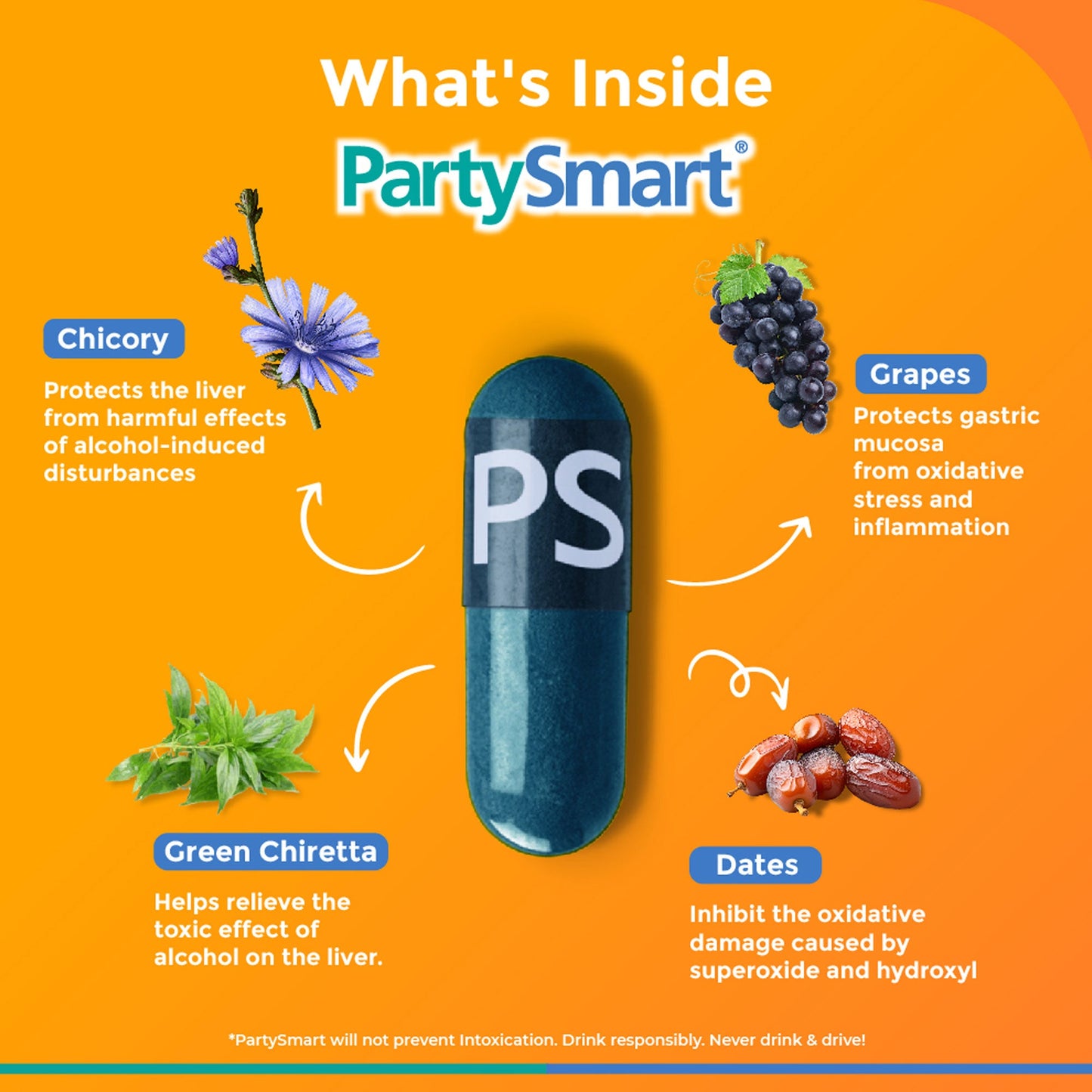 PartySmart Capsules 5 Capsules