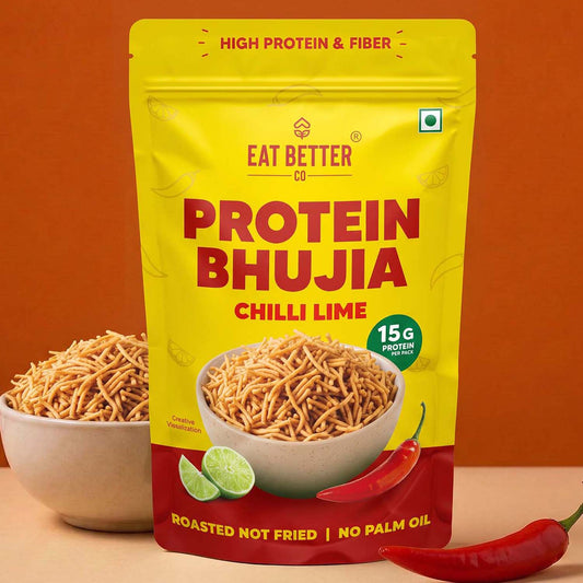 【Eat Better Co】 Protein Bhujia - Chilli Lime｜プロテイン ブジア チリライム｜100g