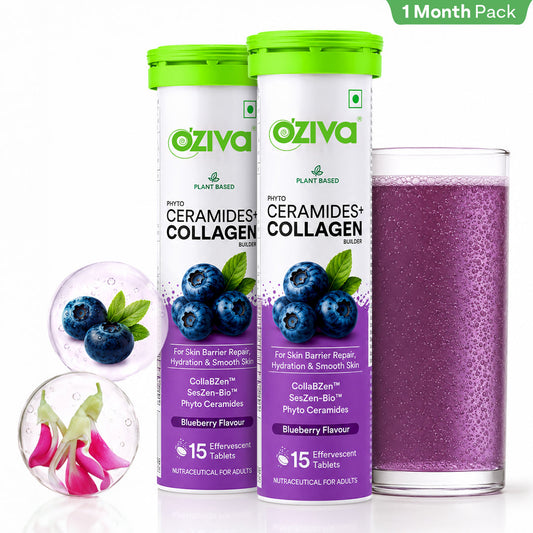 【OZiva】 Phyto Ceramides + Collagen Builder Moisture Retention, Barrier Repair & Hydration｜フィトセラミド＋コラーゲンビルダー モイスチャーリテンション、バリアリペア＆ハイドレーション｜Starter Pack