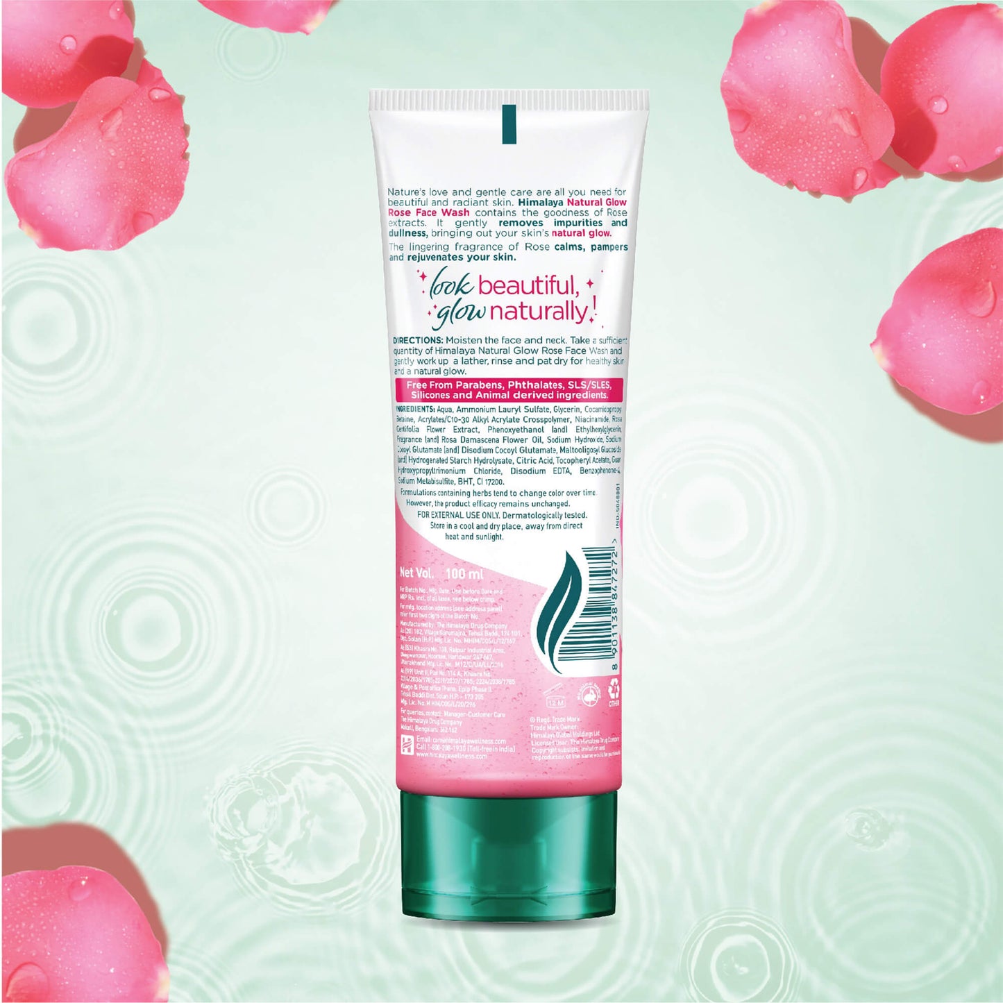 Himalaya Natural Glow Rose Face Wash 100ml