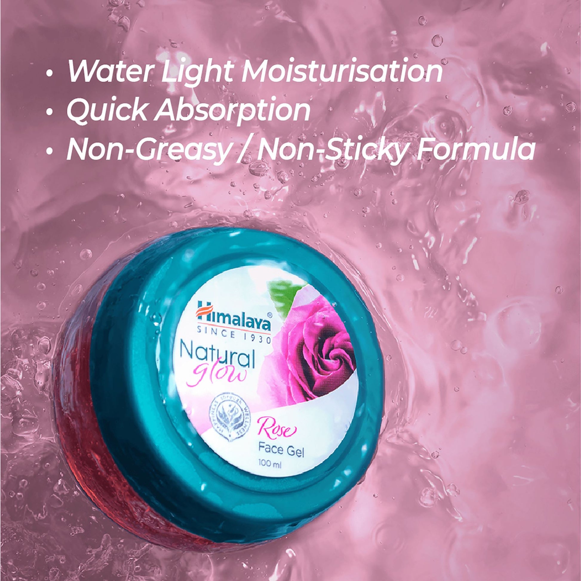 Himalaya Natural Glow Rose Face Gel 100ml