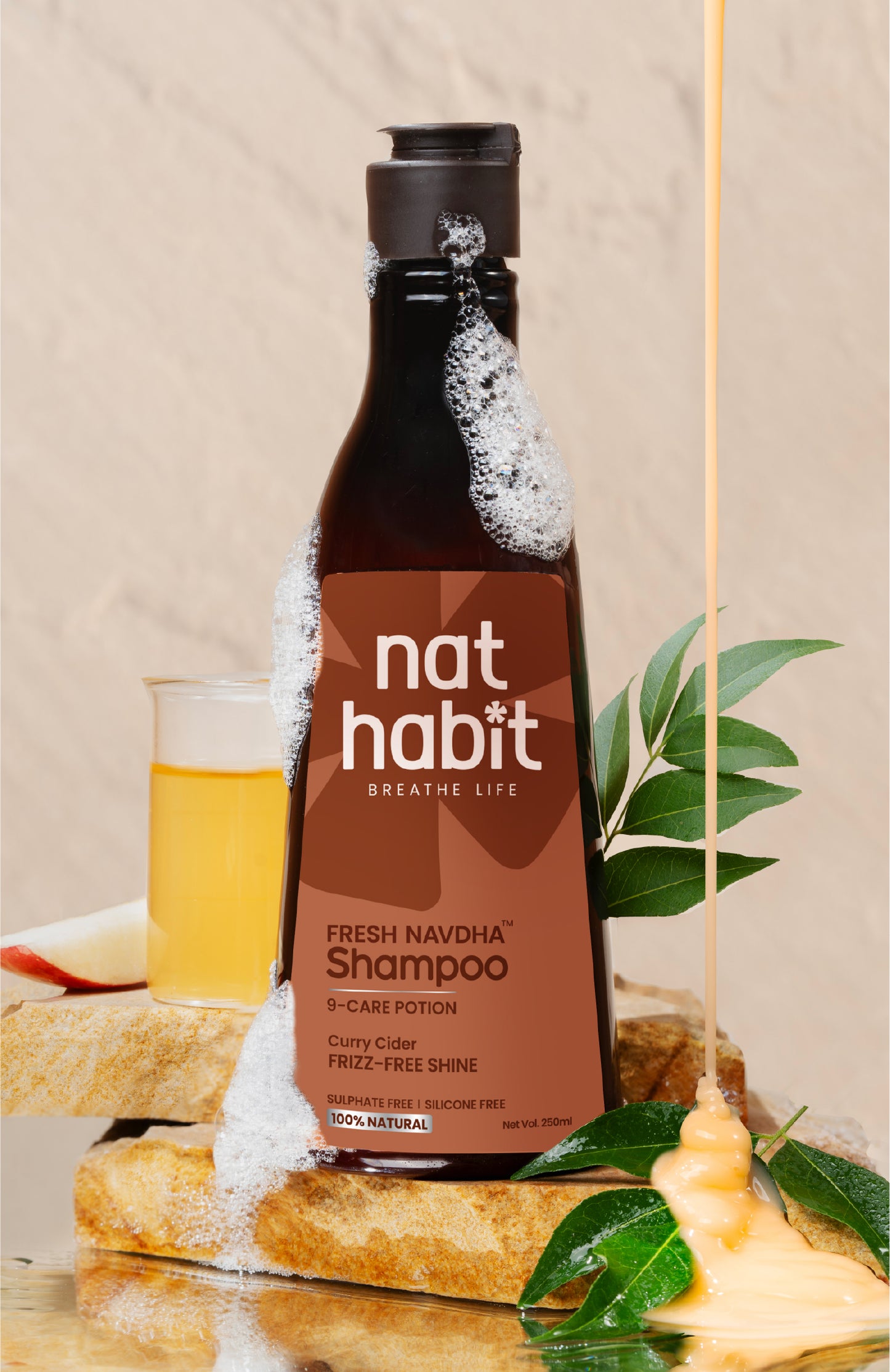 Anti-frizz-Curry Cider Navdha Shampoo 250ml x 2個セット