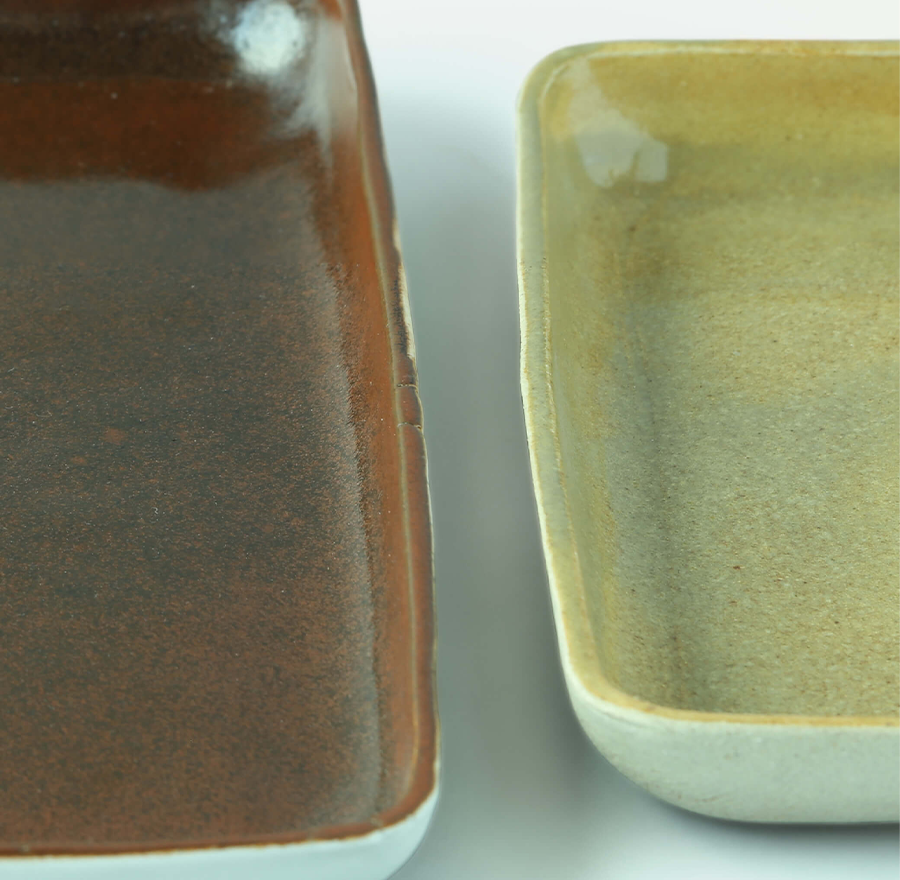 KENSHO PLATTER (SET OF 2) 17.3(縦) x 9(横) x 2.3(高さ)