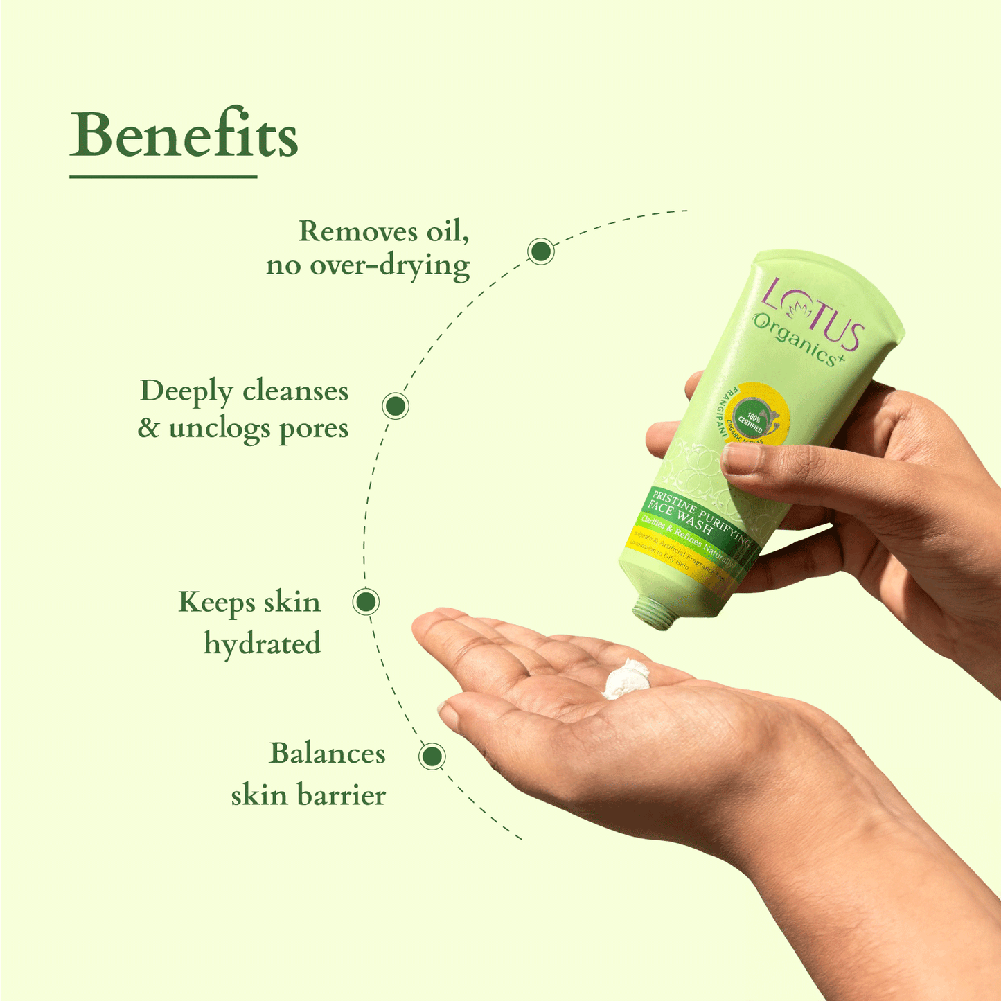 Organics+ Pristine Purifying Face Wash 