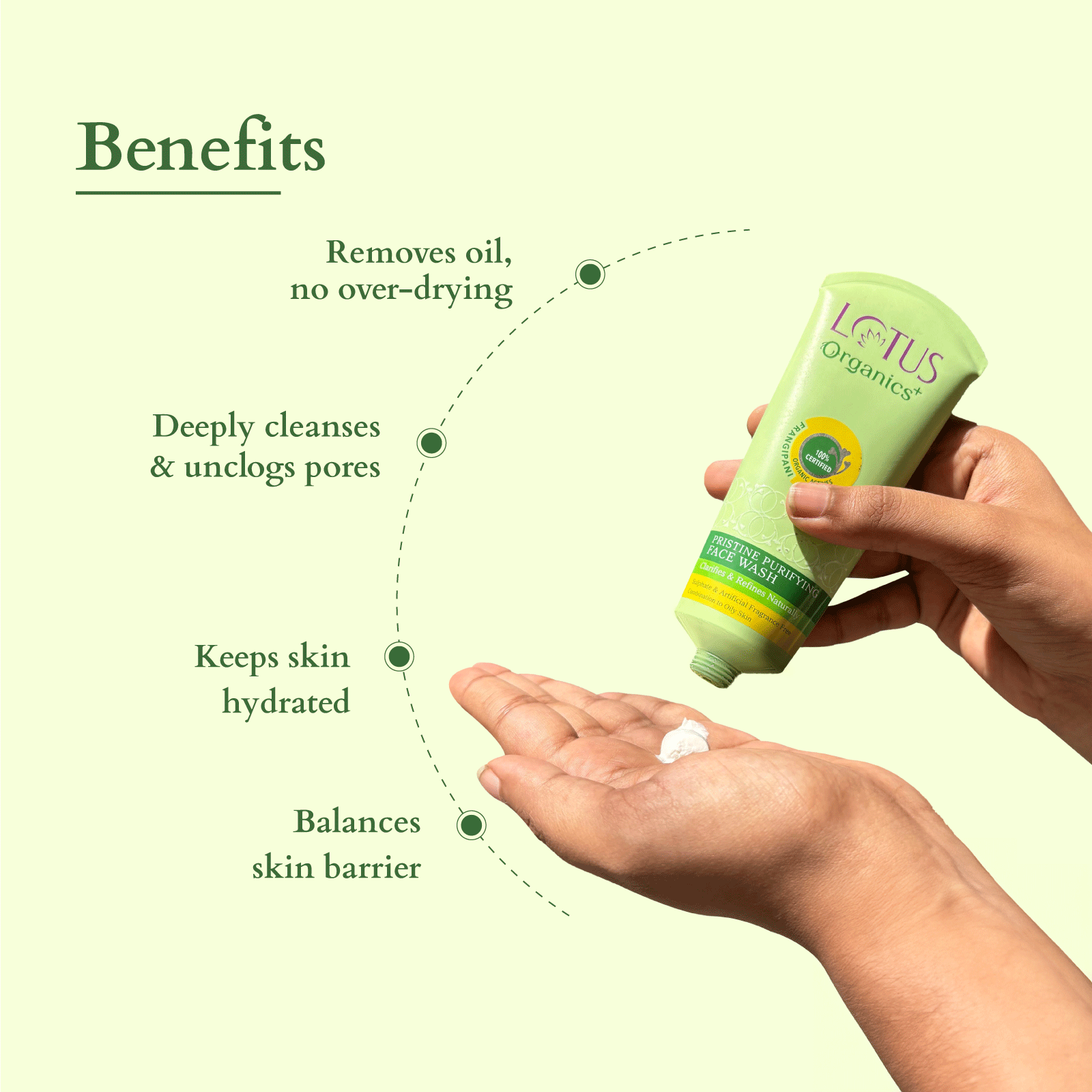 Organics+ Pristine Purifying Face Wash 