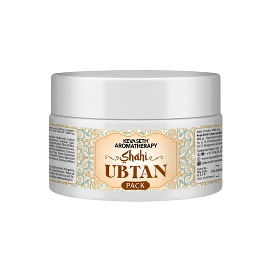 Shahi Ubtan Pack, Moroccan Clay, Glowing, De Tan with Turmeric, Sandalwood, Saffron, Rose, Orange for All Skin Types 160gm 160g