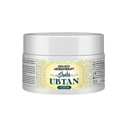 Shahi Ubtan Scrub, Natural Exfoliation Orange Peel, Apricot Seed & Turmeric Protection, Tan Removal, Cell Renewal Glowing Face & Body, All Skin Types 160ml