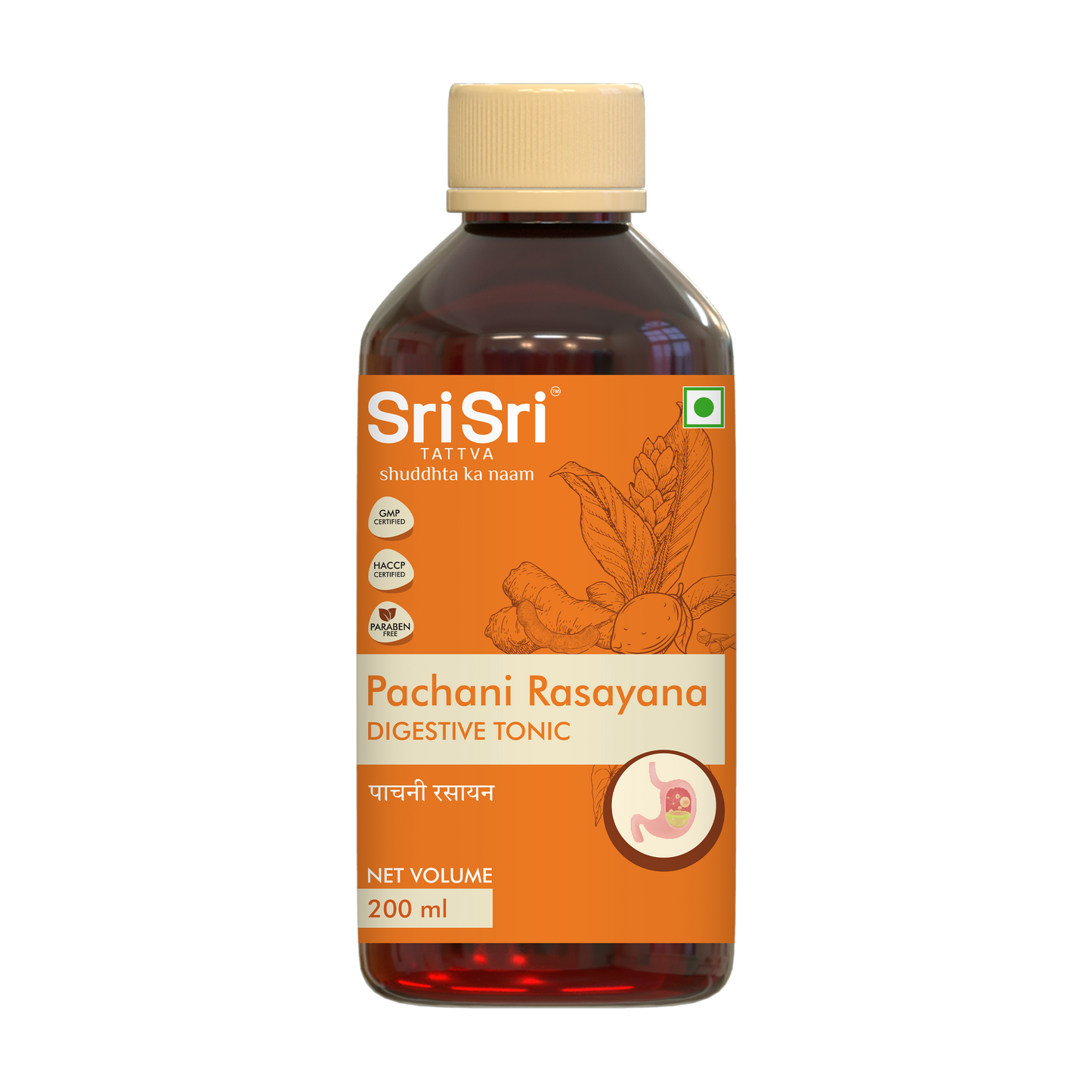 Pachani Rasayana - Digestive Tonic | In Indigestion, Satiety, Sour Eructation, Bloating and Abdominal Discomfort | 200 ml 200ml