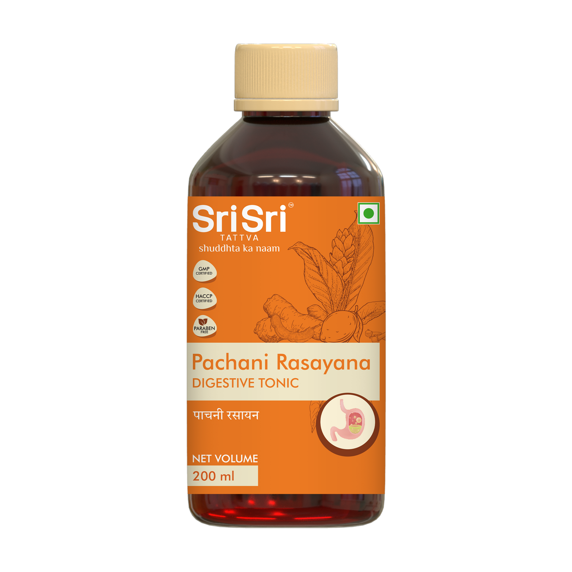 Pachani Rasayana - Digestive Tonic | In Indigestion, Satiety, Sour Eructation, Bloating and Abdominal Discomfort | 200 ml 200ml