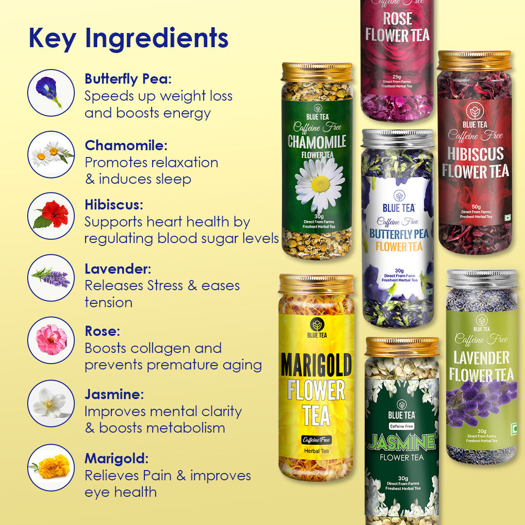 Flower Herbal Tea  - Pack Of 7 Pack of 7