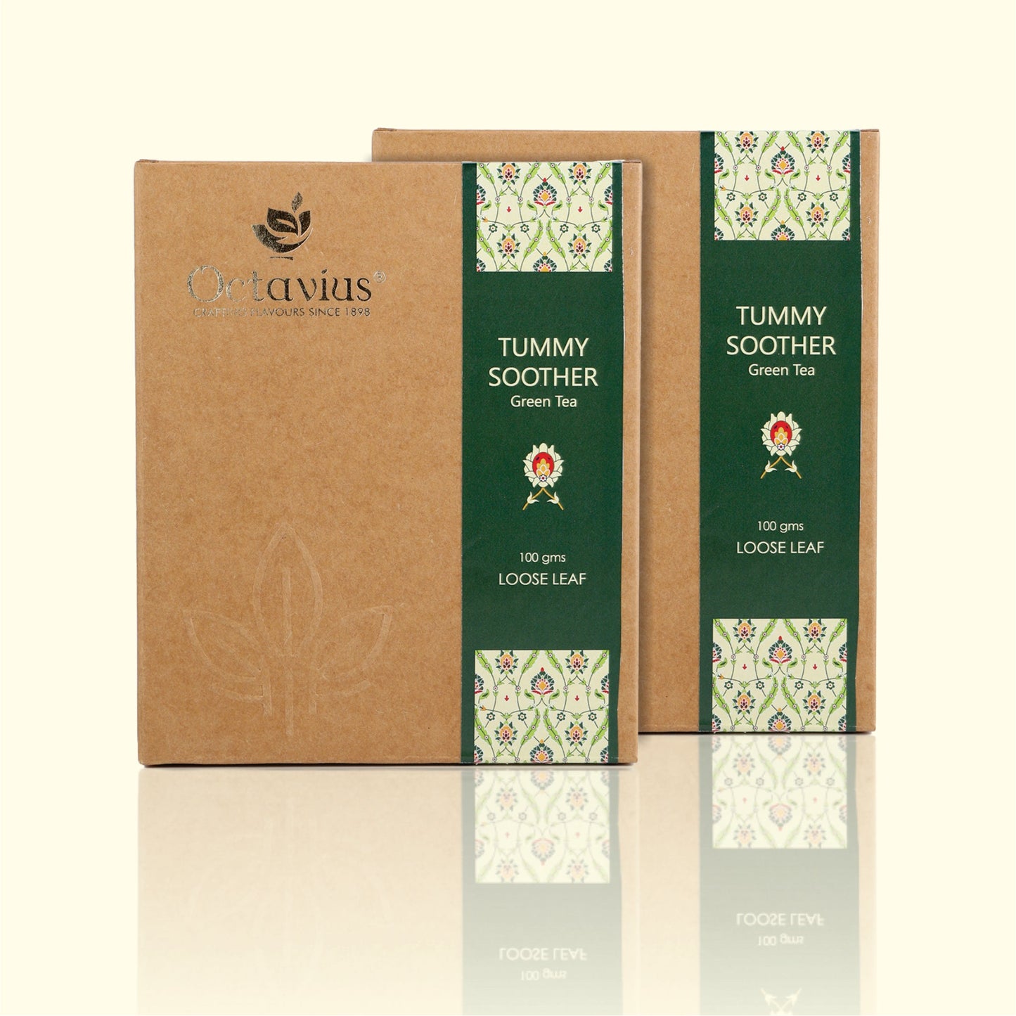 Tummy Soother Green Tea Loose Leaf  - 100 Gms - Pack of 2 100g