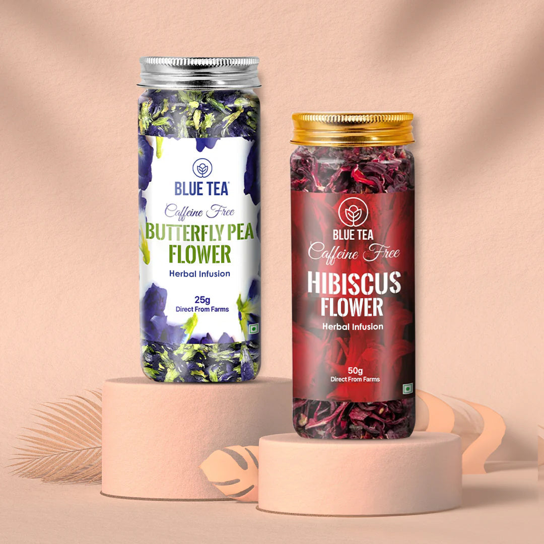 Combo-Butterfly Pea & Hibiscus Flower Tea