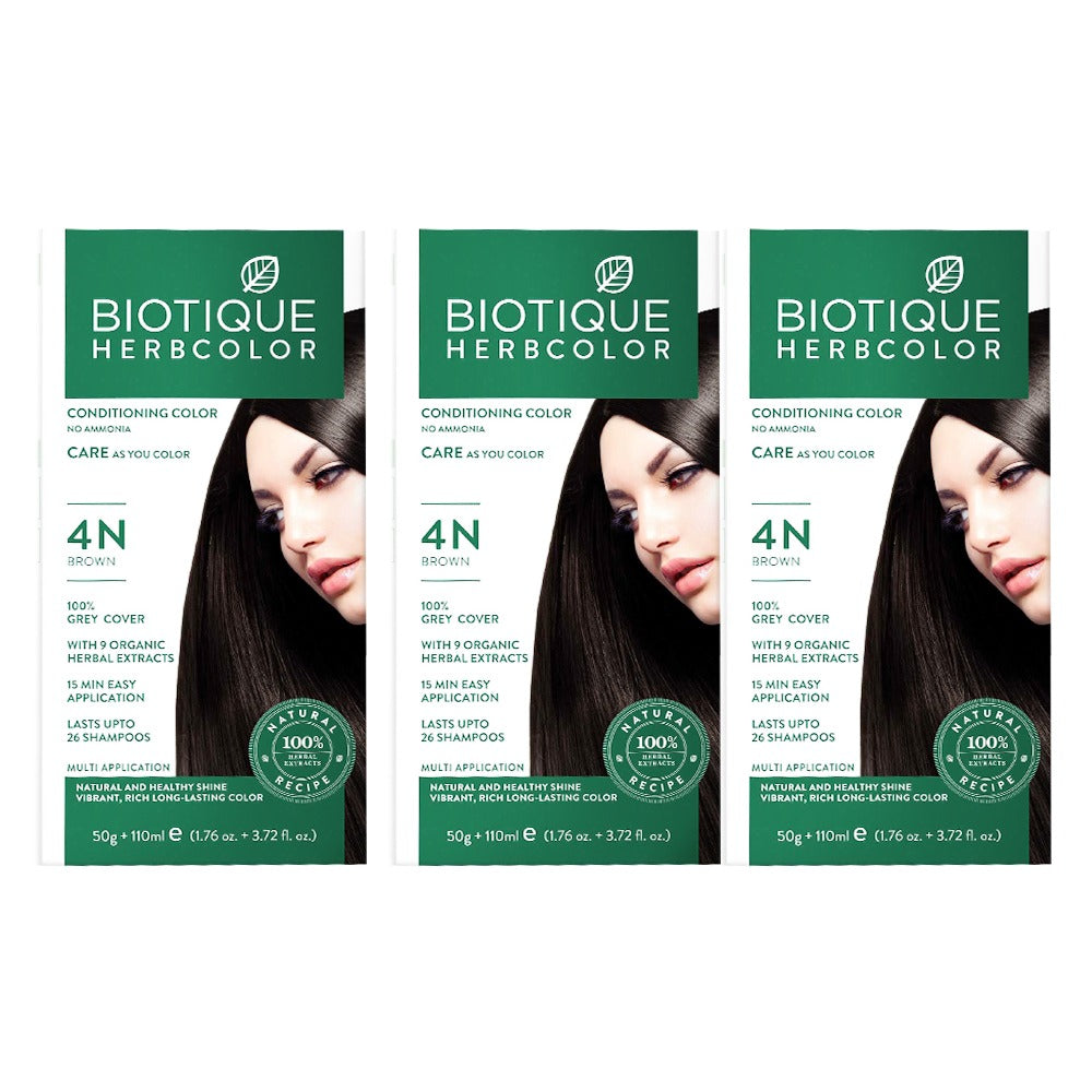 Biotique Herbcolor 4N  Brown