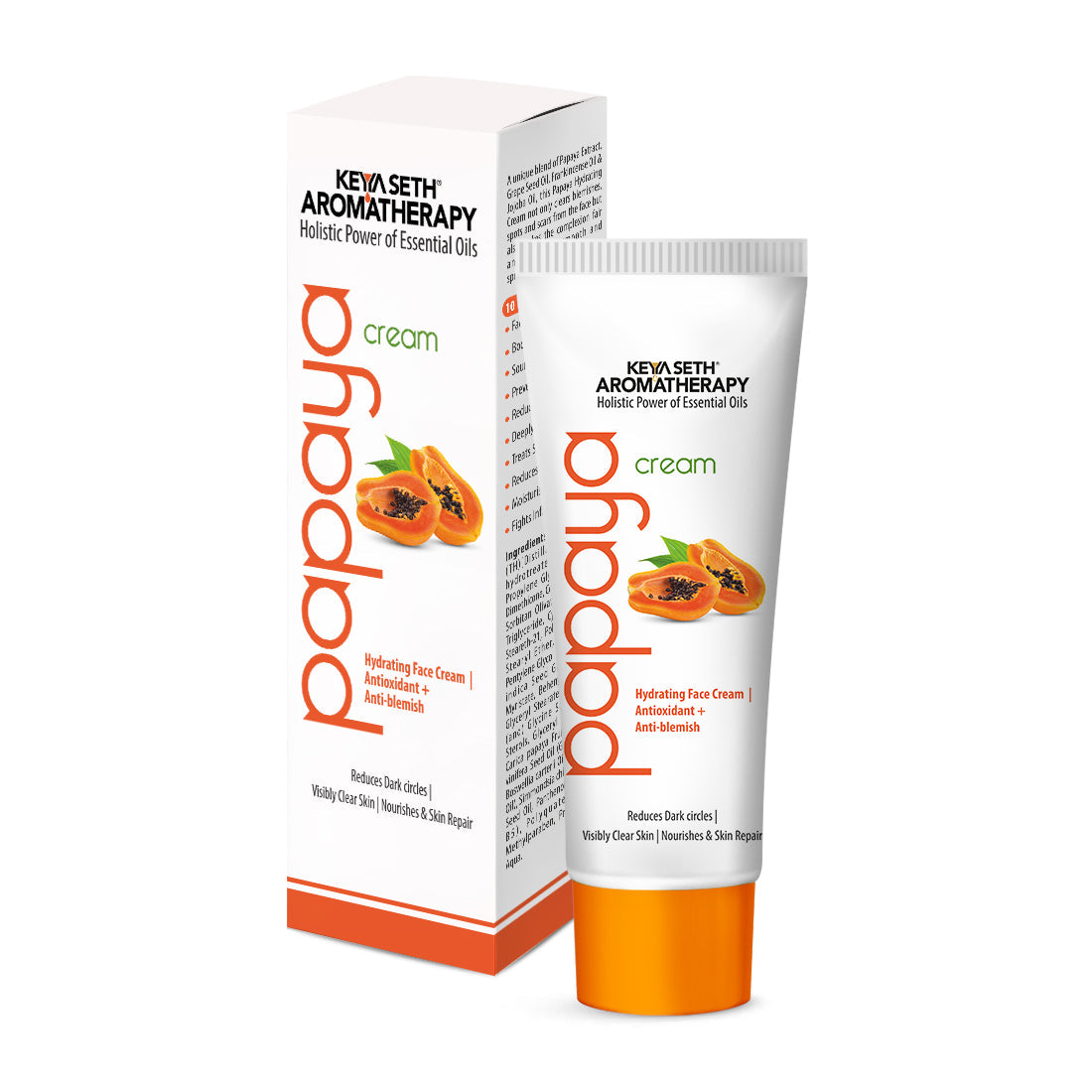 Papaya Cream, Papaya Extract & Vit B5 Enriched, Brightening, Glowing & Anti Blemish - Removes Pigmentation & Dark Spots, Nourishes & Hydrating Cream For Men/Women 18g