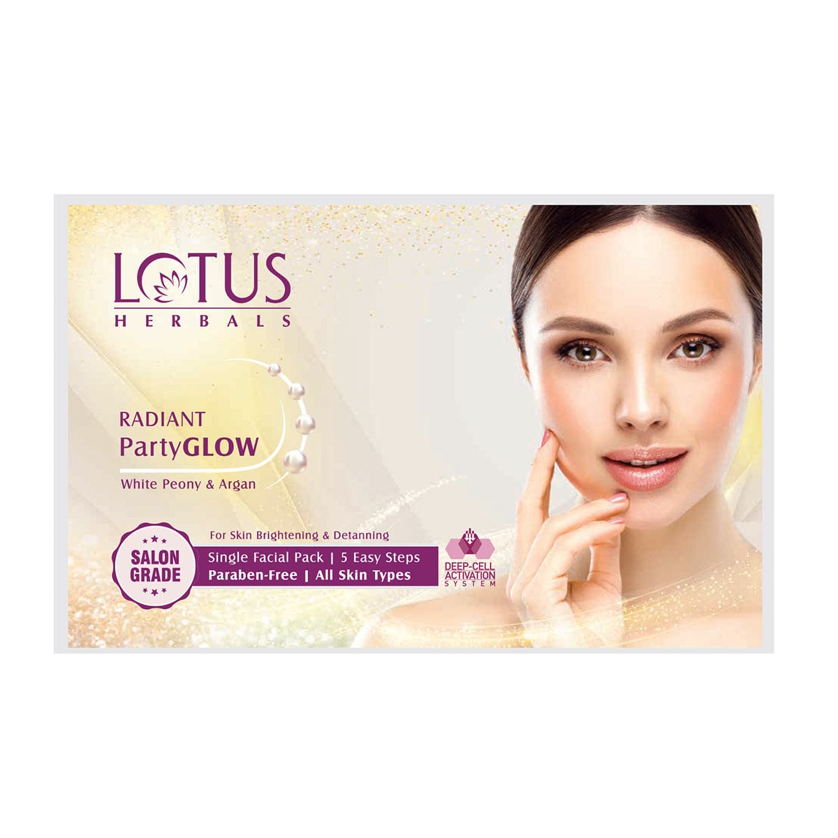 Radiant Party Glow White Peony and Argan Facial Kit 57g