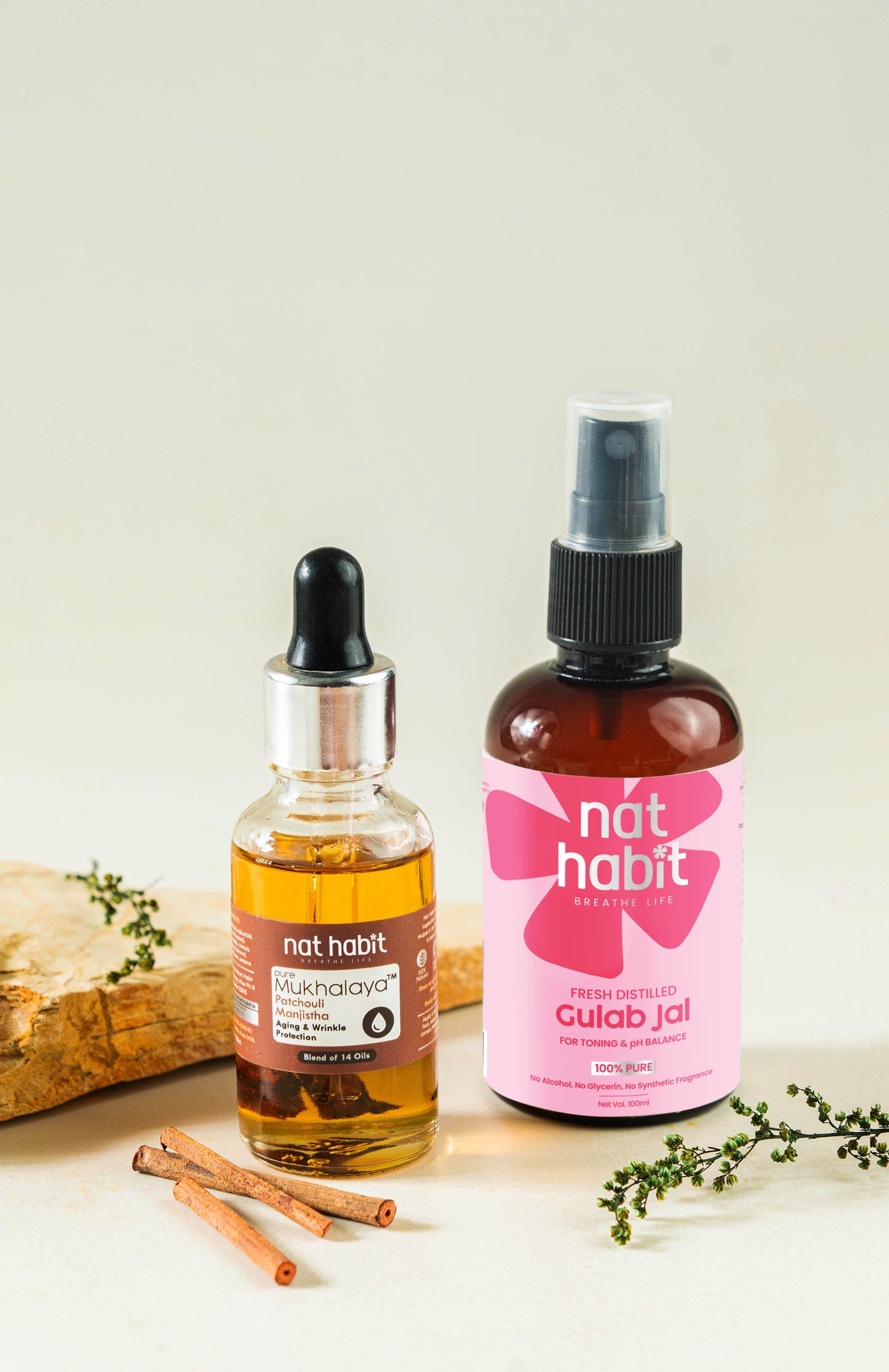 Patchouli Manjistha Mukhalaya & Gulab Flora Jal 30ml + 100ml