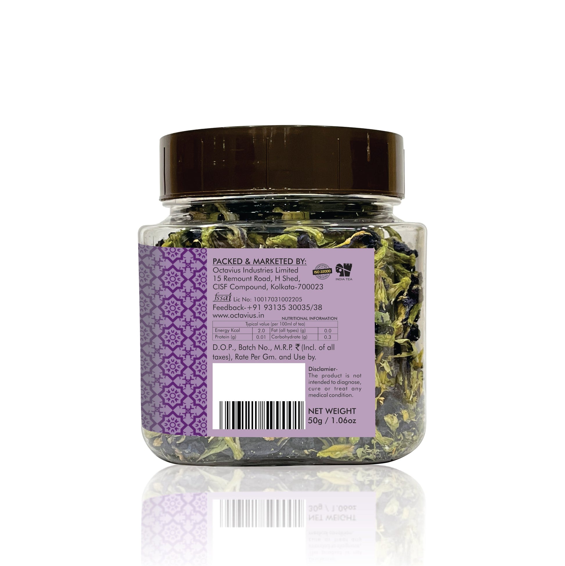 Butterfly  Blue Pea Flower Herbal Infusion ( Loose leaf ) - 50gms 50g