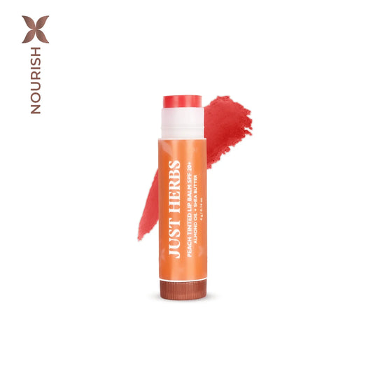 【Just Herbs】 Tinted Lip Balms SPF 20+ Peach