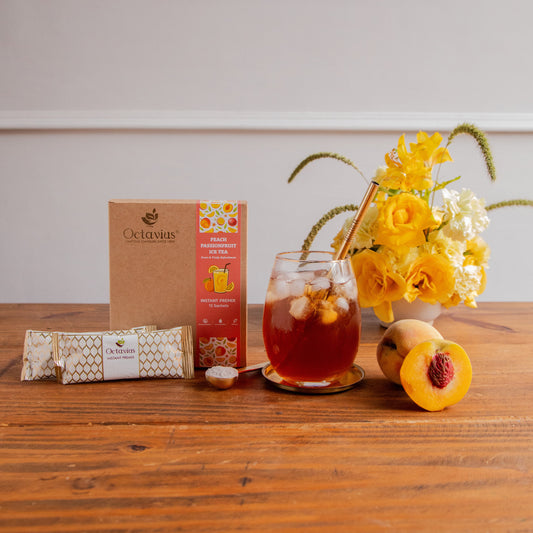 Peach-Passionfruit Iced Tea Premix - 15 Sachets 15sachets