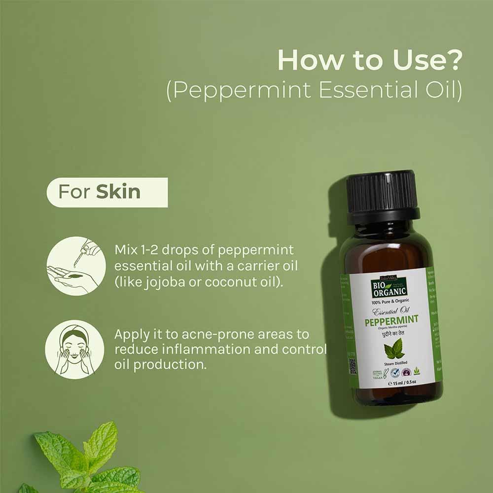 Pure & Organic Peppermint Essential Oil - 15ml 15ml