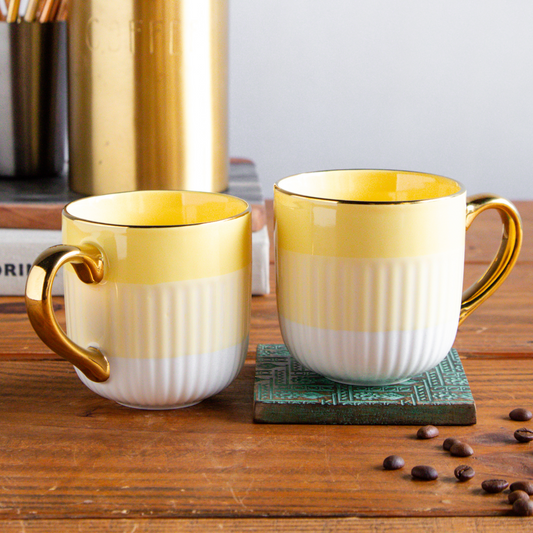 Radiance Coffee Mug – Amber Dawn (Set of 2) – 300 ml 300ml