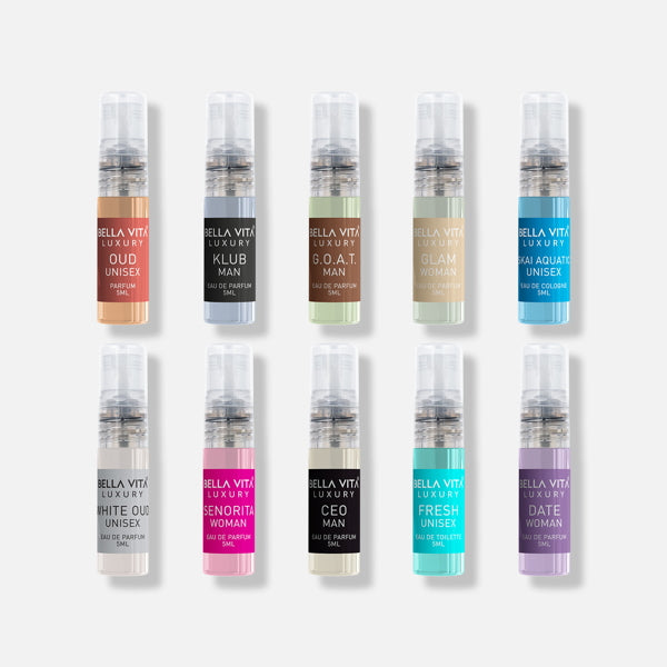 Luxury Perfume Trial Pack - 10 x 5ml 5ml