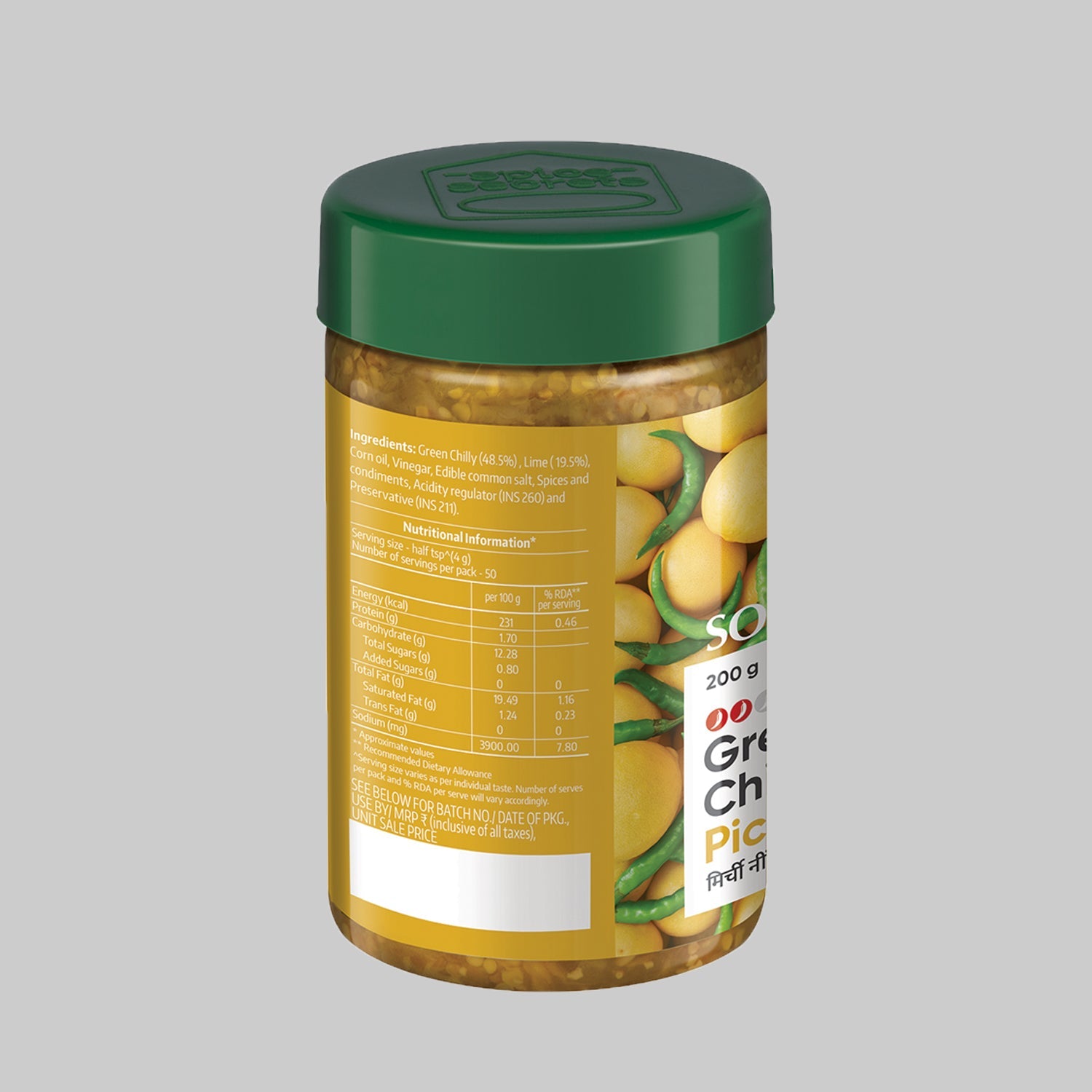 Society Chilli Lime Pickle Jar 200 g